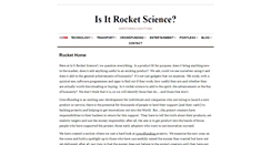 Desktop Screenshot of isitrocketscience.com