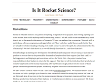 Tablet Screenshot of isitrocketscience.com